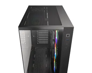 ID-COOLING VIEW 510 ARGB Black Panoramic ATX PC Case | Dual Tempered Glass Panels, 4x Pre-Installed ARGB PWM Fans, BTF Motherboard Support & Dual 360mm Radiator Capacity