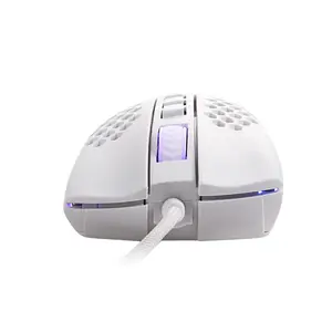 Redragon Storm Honeycomb M808W-RGB White | 7-button RGB gaming mouse with Honeycomb shell design