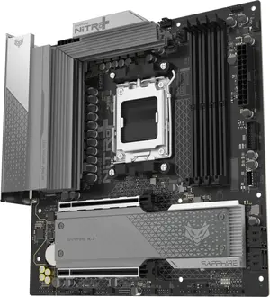 Sapphire NITRO+ B850M WIFI — AMD AM5 | B850 | Micro-ATX | DDR5-8000 | PCIe 5.0 | WiFi 6 | 4× DIMM | Premium VRM