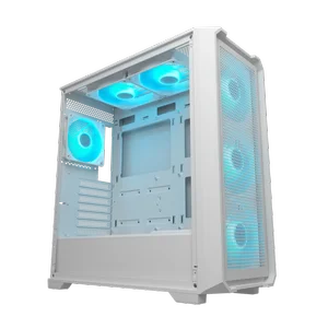 Cougar MX600 Air Pro Black & White | 3x140mm + 1x120mm ARGB Fans | E-ATX | 400mm GPU | Airflow Ramp