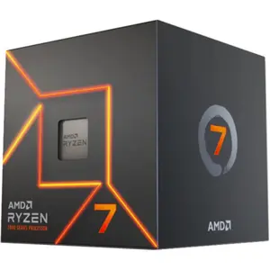 AMD Ryzen 7 7700 Desktop Processor (8-Core/16-Thread, 5.3 GHz Boost, Socket AM5, 65W) with Wraith Prism RGB Cooler