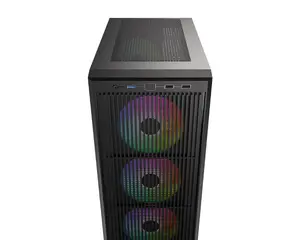 ID-COOLING WARE 310 ARGB Micro-ATX PC Case | High-Airflow Mesh Front, Tempered Glass Side Panel, 3x Pre-Installed ARGB Fans & 240mm/280mm Radiator Support