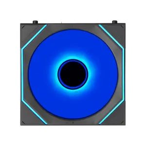 LIAN LI UNI FAN SL-INF  Reverse 120mm ARGB PWM PC Cooling Fan 3-Pack with L-Wireless Controller | Dual-Sided Frame Design, 2.4 GHz L-Wireless Sync & Motherboard Dual-Mode Control, Triple-Zone Infinity Mirror RGB & FDB Bearing
