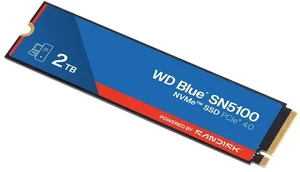 Western Digital WD Blue SN5100 2TB PCIe Gen4 NVMe M.2 2280 Internal Solid State Drive | PCIe 4.0 x4 Interface, High-Speed Read/Write Performance, Western Digital nCache 4.0 Technology & Dashboard Management