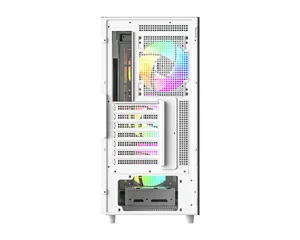 ID-COOLING WARE 510 ARGB WHITE ATX PC Case | Classic High-Airflow Mid-Tower, Tempered Glass, 4x Pre-Installed ARGB Fans & Dual 360mm Radiator Support
