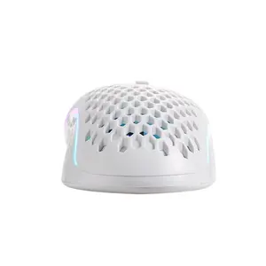 Redragon Storm Honeycomb M808W-RGB White | 7-button RGB gaming mouse with Honeycomb shell design