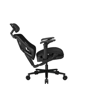 COUGAR Speeder Neo Black | Chenille Yarn Mesh Gaming Chair | Multilayer Cushion | 3D Hyperrotation | Retractable Footrest | TÜV + BIFMA