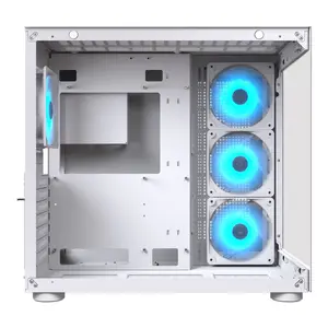 Cougar FV150 RGB Mid Tower Black | Dual Chamber | 400mm GPU | 360mm AIO | ARGB | Type-C