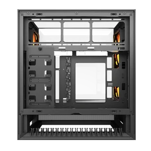 Cougar OmnyX Omni-Directional PC Case Black | 360° Tempered Glass | ARGB | Unique Omni Design