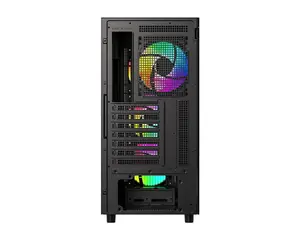 ID-COOLING WARE 510 ARGB BLACK ATX PC Case | Classic High-Airflow Mid-Tower, Tempered Glass, 4x Pre-Installed ARGB Fans & Dual 360mm Radiator Support