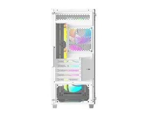ID-COOLING WARE 310 ARGB WHITE Micro-ATX PC Case | High-Airflow Mesh Front, Tempered Glass Side Panel, 3x Pre-Installed ARGB Fans & 240mm/280mm Radiator Support