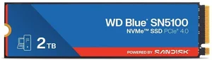 Western Digital WD Blue SN5100 2TB PCIe Gen4 NVMe M.2 2280 Internal Solid State Drive | PCIe 4.0 x4 Interface, High-Speed Read/Write Performance, Western Digital nCache 4.0 Technology & Dashboard Management