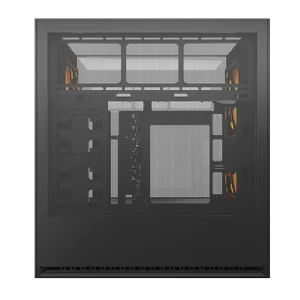 Cougar OmnyX Omni-Directional PC Case Black | 360° Tempered Glass | ARGB | Unique Omni Design