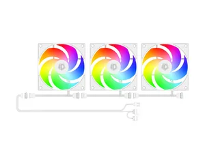 ID-COOLING WARE 510 ARGB WHITE ATX PC Case | Classic High-Airflow Mid-Tower, Tempered Glass, 4x Pre-Installed ARGB Fans & Dual 360mm Radiator Support
