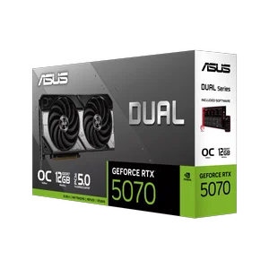 ASUS Dual GeForce RTX 5070 OC 12GB GDDR7 — Blackwell | Compact | Dual Axial-Tech | DLSS 4
