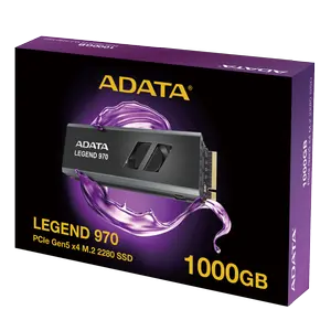 ADATA LEGEND 970 1TB PCIe Gen5 x4 M.2 2280 — 9,500/8,500 MB/s | Phison E26 | 232L TLC | Active Cooling