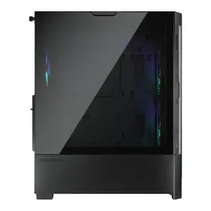 Cougar Duoface RGB Mid Tower Black | 2-Type Front Panels | Dual Chamber | ATX | ARGB