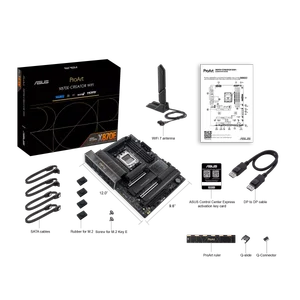 ASUS ProArt X870E-Creator WiFi AMD AM5 ATX Motherboard | Dual PCIe 5.0 x16, 10GbE + 2.5GbE, Wi-Fi 7 & Dual USB4 40Gbps