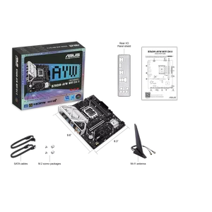 ASUS B760M-AYW WIFI Micro-ATX Motherboard | Intel LGA 1700, DDR5 8000MHz+ (OC), Dual PCIe 4.0 M.2, Wi-Fi 6 & Realtek 2.5Gb LAN