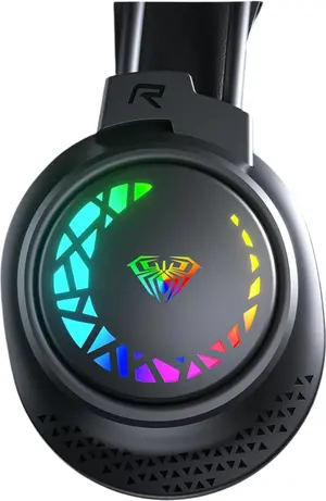 AULA S611 USB Wired Gaming Headset with RGB Lighting