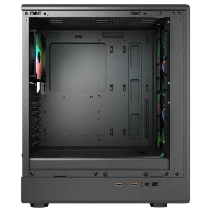 Cougar Airface Pure RGB Compact ATX Mid Tower Black | ARGB | Mesh Front | Tempered Glass