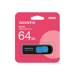 ADATA UV128 Retractable USB 3.2 Gen 1 Flash Drive – Capless Slide Design