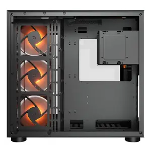 Cougar FV150 RGB Mid Tower Black | Dual Chamber | 400mm GPU | 360mm AIO | ARGB | Type-C