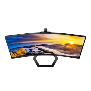 Philips 34E1C5600HE 34" Curved UltraWide Monitor | Built in 5MP Windows Hello Webcam and USB C
