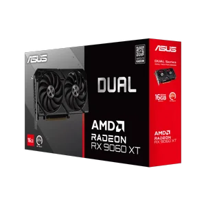 ASUS Dual Radeon RX 9060 XT 16GB GDDR6 — RDNA 4 | AMD FSR 4 | PCIe 5.0 x16 | 3230 MHz Boost