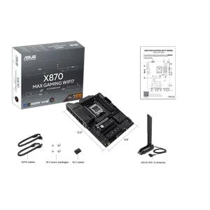 ASUS X870 MAX GAMING WIFI7 AMD AM5 ATX Motherboard | PCIe 5.0, Wi-Fi 7 & USB4 40Gbps