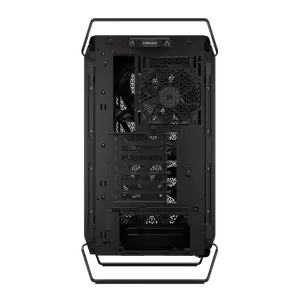 CORSAIR WARTHOG RS Performance Mid-Tower Case (Noir/Black) | Ruggedized Steel Construction with Integrated Carry Handles, 2x RS200 + 1x RS120 PWM Fans, InfiniRail™ System & BTF Motherboard Support