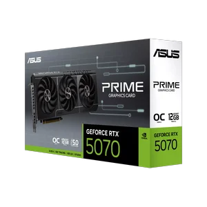 ASUS Prime GeForce RTX 5070 OC 12GB GDDR7 — Blackwell | 2587 MHz | SFF-Ready | Vapor Chamber | DLSS 4