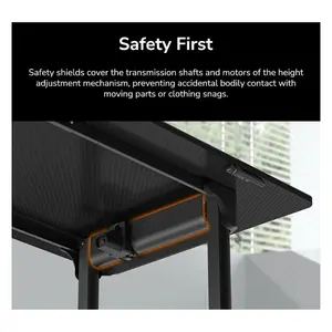 COUGAR E-Grav 180 Black | Flagship Electric Gaming Desk 1800×800mm | Dual Motor | Height 730–1180mm | Full 180cm Mousepad