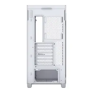 CORSAIR 3500X LX-R RGB iCUE LINK Mid-Tower PC Case (White) | Dual Tempered Glass Panoramic Window, 3x Pre-Installed LX120-R RGB Reverse Fans, iCUE LINK System Hub Included & Back-Connect (BTF) Motherboard Support