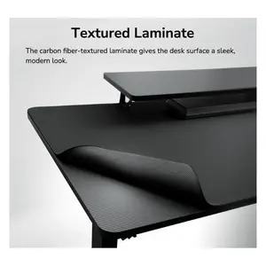 COUGAR E-Star 140 Black | Electric Gaming Desk 1400×600mm | Motorized Height 720–1170mm | 2 Memory Presets | Full Desk Mousepad