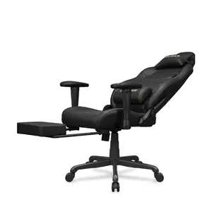 COUGAR Explore Neo Gold | Gaming Chair | Retractable Footrest | 3D Armrests | Scalloped Bucket Seat | Head & Lumbar Cushions