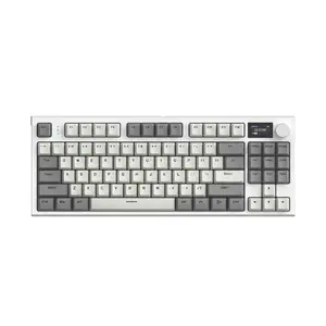 Attack Shark K86 Gray | 87-Key Tri-Mode Wireless Keyboard | TFT Smart Display + CNC Knob | Side-Print PBT | Hot-Swap