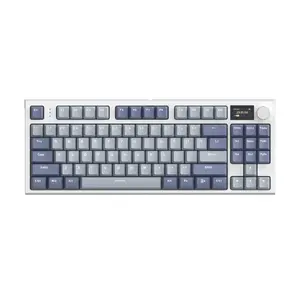 Attack Shark K86 Gray | 87-Key Tri-Mode Wireless Keyboard | TFT Smart Display + CNC Knob | Side-Print PBT | Hot-Swap