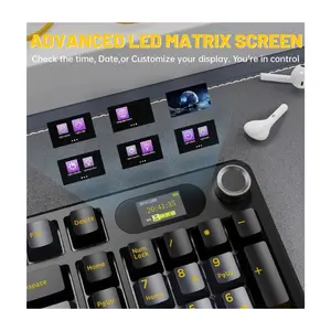 Attack Shark X98PRO Moonlight | 98-Key Tri-Mode Wireless Keyboard | TFT Display + CNC Knob | Gasket Mount | Hot-Swap