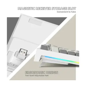 Attack Shark K86 Gray | 87-Key Tri-Mode Wireless Keyboard | TFT Smart Display + CNC Knob | Side-Print PBT | Hot-Swap