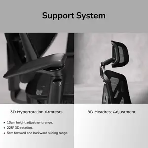 COUGAR Speeder Black | Racing-Inspired Gaming Chair | 3D Hyperrotation Armrests 225° | Adjustable Seat Depth | TÜV Certified