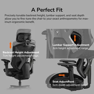 COUGAR Speeder Black | Racing-Inspired Gaming Chair | 3D Hyperrotation Armrests 225° | Adjustable Seat Depth | TÜV Certified