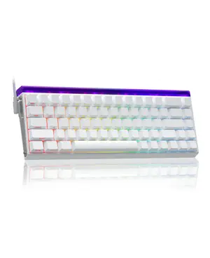 AULA HERO 68 HE White | 65% Hall Effect Magnetic Keyboard | 8000Hz Rapid Trigger | 0.01mm Precision | Hot-Swap