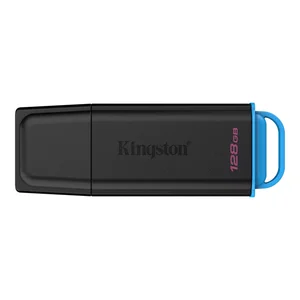 Kingston 128 GB DataTraveler Exodia G2 USB 3.2 Gen 1 Flash Drive (Timeless Black) | Model: DTXG2/64GB, High-Speed USB 3.2 Type-A, Streamlined Snap-On Cap Design, Compact Keyring Loop & Multi-OS Compatibility