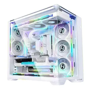 LIAN LI O11 Vision Compact | ATX Mid Tower Computer Case Back Connect Support O11VPW White/Black