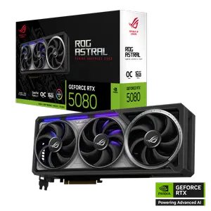 ASUS ROG Astral GeForce RTX 5080 OC 16GB GDDR7 — Blackwell | QUAD FAN | 2790 MHz | Patented Vapor Chamber | 3.8-Slot