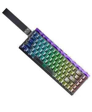 AULA HERO 68 HE Black Translucent Keycaps | 65% Hall Effect Magnetic Keyboard | 8000Hz Rapid Trigger | 0.01mm Precision | Hot-Swap