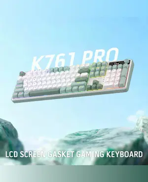 REDRAGON WYVERN LCD K761 PRO | Tri-Modes | Full Size Mechanical Keyboard with LCD Screen & Knob