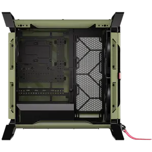 CORSAIR WARTHOG RS Performance Mid-Tower Case (Olive Drab) | Ruggedized Steel Build with Integrated Carry Handles, 2x RS200 + 1x RS120 PWM Fans, InfiniRail™ System & BTF Motherboard Support