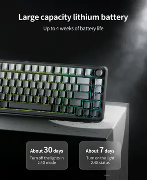 EWEADN MT75 | Tri-Mode Wireless Mechanical Gaming Keyboard | Midnight Black